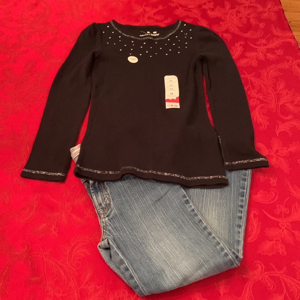 Levi’s 517 stretch flare jeans with long sleeve shirt - Picture 12 of 13